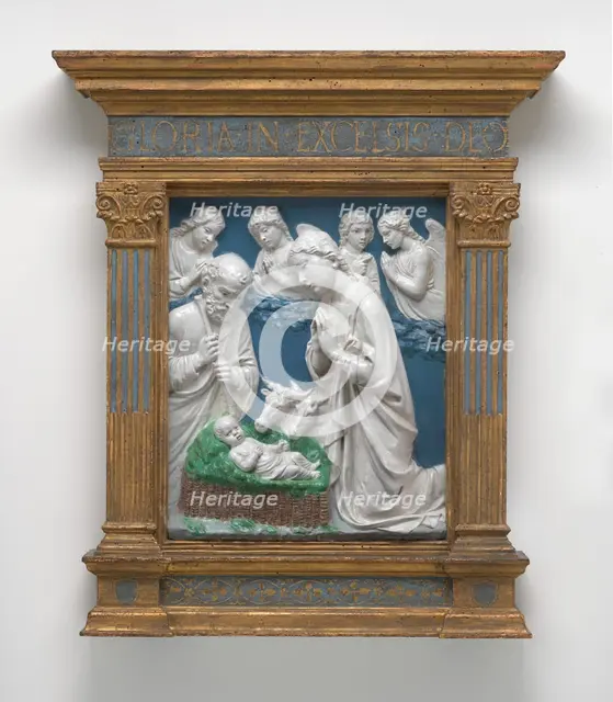 The Nativity, c. 1460. Creator: Luca della Robbia.