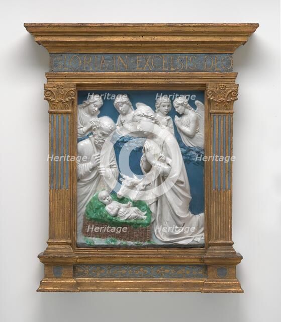 The Nativity, c. 1460. Creator: Luca della Robbia.