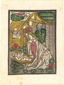 The Nativity, c. 1480. Creator: Workshop of the Master of the Aachen Madonna