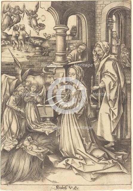 The Nativity, c. 1490/1500. Creator: Israhel van Meckenem.