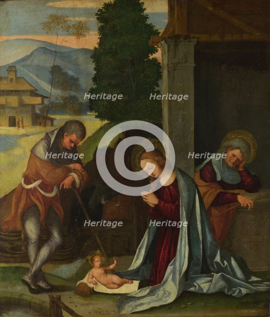 The Nativity, c. 1505. Artist: Mazzolino, Ludovico (1480-1528)