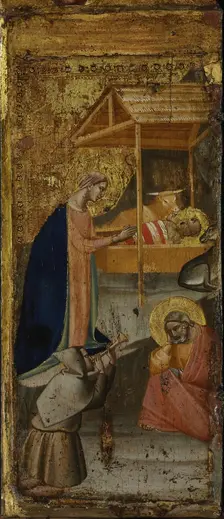 The Nativity, c1340. Creator: Gaddi, Taddeo (ca 1290-1366)