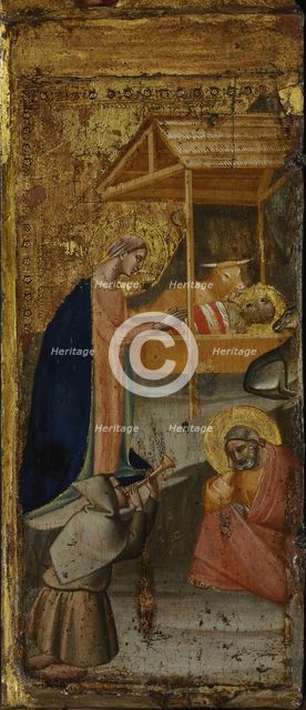 The Nativity, c1340. Creator: Gaddi, Taddeo (ca 1290-1366).