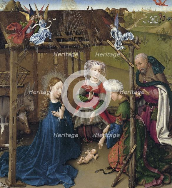 The Nativity, ca 1435. Artist: Daret, Jacques (ca 1404-ca 1470)