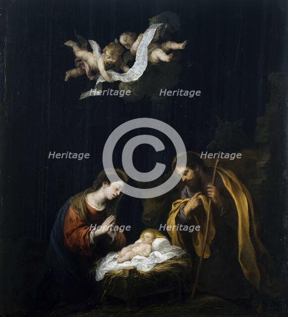 The Nativity, ca 1668. Artist: Murillo, Bartolomé Estebàn (1617-1682)