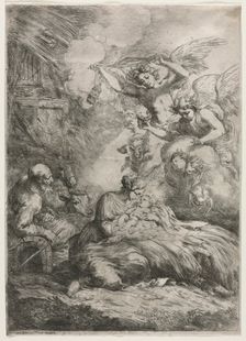 The Nativity. Creator: Bartolomeo Biscaino (Italian, 1632-1657)