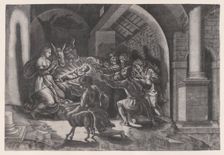 The Nativity, dated 1531. Creator: Agostino Veneziano