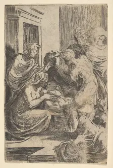 The Nativity, early 16th century. Creator: Parmigianino