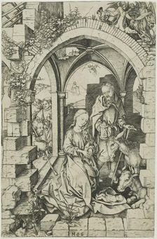 The Nativity, from Life of the Virgin, 1470/75. Creator: Martin Schongauer