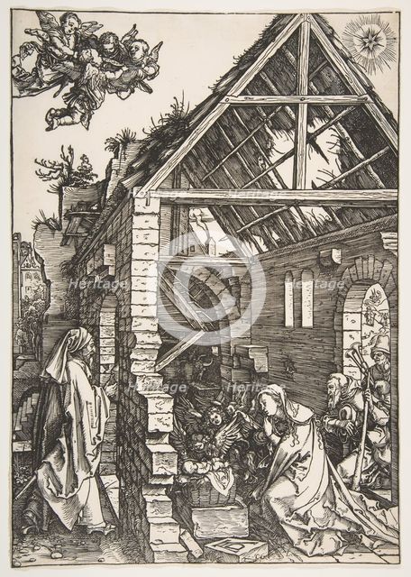 The Nativity, from The Life of the Virgin, 1502-3. Creator: Albrecht Durer.