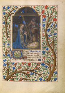 The Nativity; Katherine Hours, about 1480-1485. Creator: Jean Bourdichon