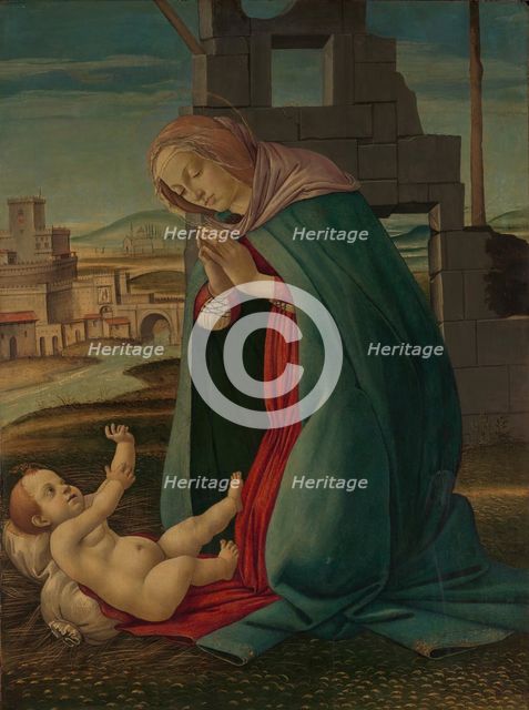 The Nativity, late 15th century. Creator: Workshop of Botticelli (Italian, Florentine, 1444/45-1510).