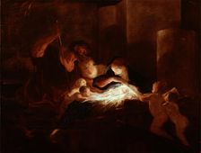 The Nativity, late 17th century. Creator: Pierre-Louis Cretey