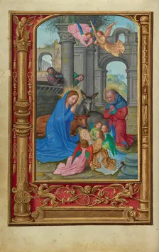 The Nativity; Prayer Book of Cardinal Albrecht of Brandenburg, about 1525-1530. Creator: Simon Bening