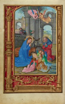 The Nativity; Prayer Book of Cardinal Albrecht of Brandenburg, about 1525-1530. Creator: Simon Bening
