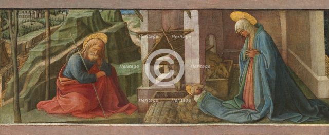 The Nativity, probably c. 1445. Creators: Filippo Lippi, Workshop of Fra Filippo Lippi.
