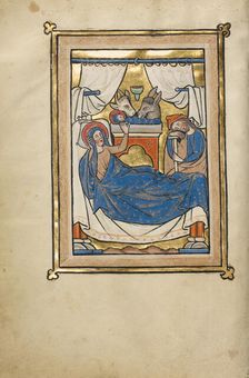 The Nativity; Psalter, mid-1200s. Creator: Unknown