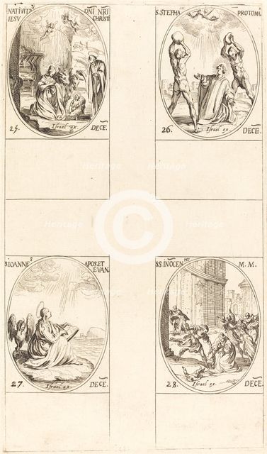 The Nativity; St. Stephen; St. John; Holy Innocents. Creator: Jacques Callot.