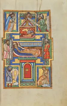 The Nativity; Stammheim Missal, probably 1170s. Creator: Unknown