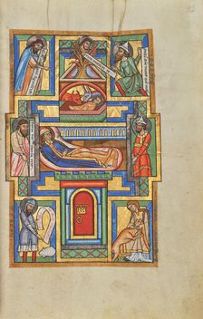 The Nativity; Stammheim Missal, probably 1170s. Creator: Unknown
