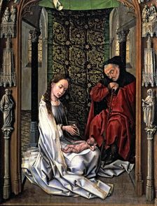 The Nativity table of a triptych by Van der Weyden