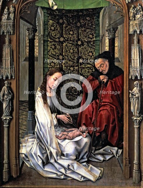 The Nativity', table of a triptych by Van der Weyden.