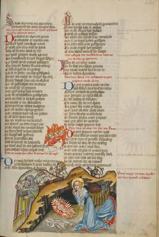 The Nativity; Weltchronik, about 1400-1410. Creator: Unknown