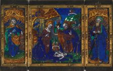 The Nativity with St Peter and St Paul, c.1500. Creator: Workshop of the Master of the Triptych of Louis XII