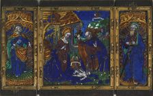 The Nativity with St Peter and St Paul, c.1500. Creator: Workshop of the Master of the Triptych of Louis XII