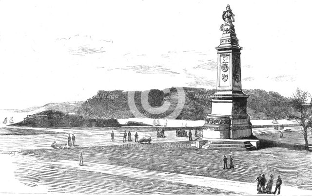 ''The National Armada Tercentenary Commemoration Memorial at Plymouth; The Armada Memorial Statue -- Creator: Unknown.