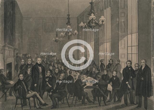 'The National Convention...4th of February 1839 at the British Coffee House'. Creator: Unknown.