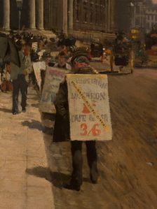 The National Gallery and St. Martin's Church (London), c1878. Creator: Giuseppe de Nittis