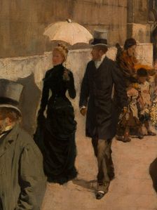 The National Gallery and St. Martin's Church (London), c1878. Creator: Giuseppe de Nittis