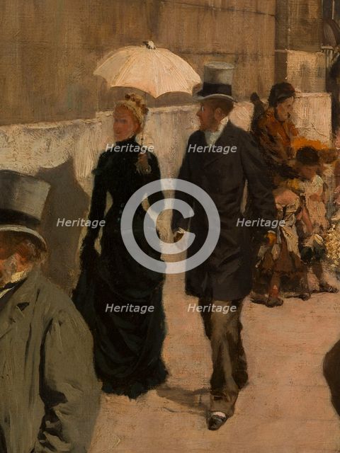 The National Gallery and St. Martin's Church (London), c1878. Creator: Giuseppe de Nittis.