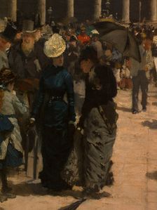 The National Gallery and St. Martin's Church (London), c1878. Creator: Giuseppe de Nittis