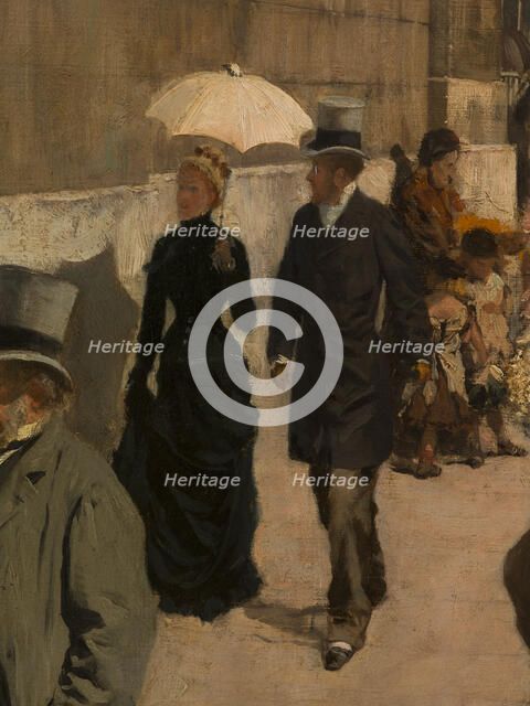 The National Gallery and St. Martin's Church (London), c1878. Creator: Giuseppe de Nittis.