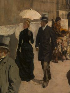 The National Gallery and St. Martin's Church (London), c1878. Creator: Giuseppe de Nittis