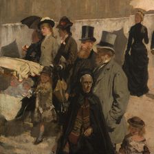 The National Gallery and St. Martin's Church (London), c1878. Creator: Giuseppe de Nittis