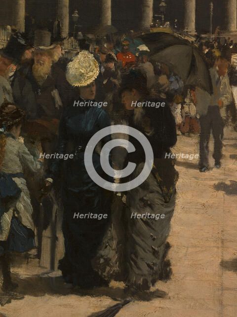 The National Gallery and St. Martin's Church (London), c1878. Creator: Giuseppe de Nittis.