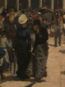 The National Gallery and St. Martin's Church (London), c1878. Creator: Giuseppe de Nittis