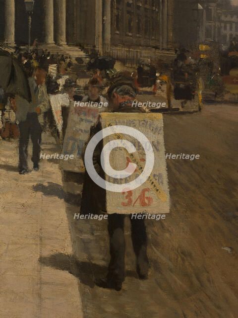 The National Gallery and St. Martin's Church (London), c1878. Creator: Giuseppe de Nittis.