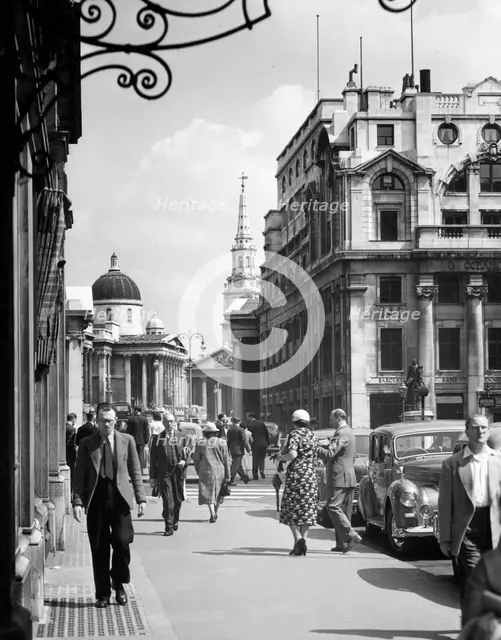 The National Gallery from Pall Mall, London, 1950s. Creator: Arthur Charles Kirby Ware.