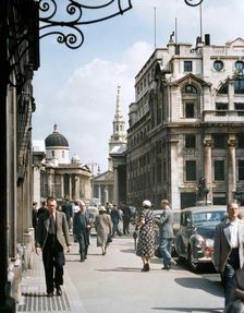 The National Gallery from Pall Mall, London, 1950s. Creator: Arthur Charles Kirby Ware