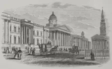 The National Gallery, London, England, 1856. Creator: Cabanach