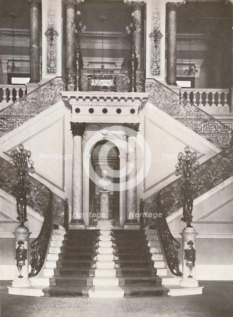 'The National Library staircase', 1914. Artist: Unknown.