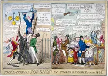 The national pop-shop in Threadneedle Street 1826. Artist: Isaac Robert Cruikshank