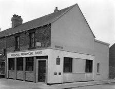 The National Provincial Bank, Goldthorpe, South Yorkshire, 1960. Creator: Michael Walters