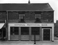 The National Provincial Bank, Goldthorpe, South Yorkshire, 1960. Creator: Michael Walters