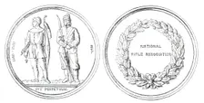 The National Rifle Association Prize Medal, 1860. Creator: Unknown