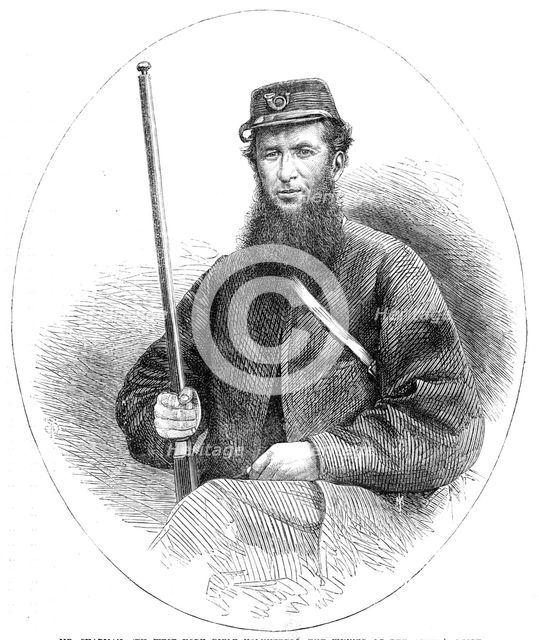 The National Rifle Association prize meeting at Wimbledon: Mr. Sharman...winner, Queen’s Prize, 1865 Creator: Unknown.